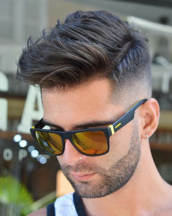 Comb Over Taper Fade